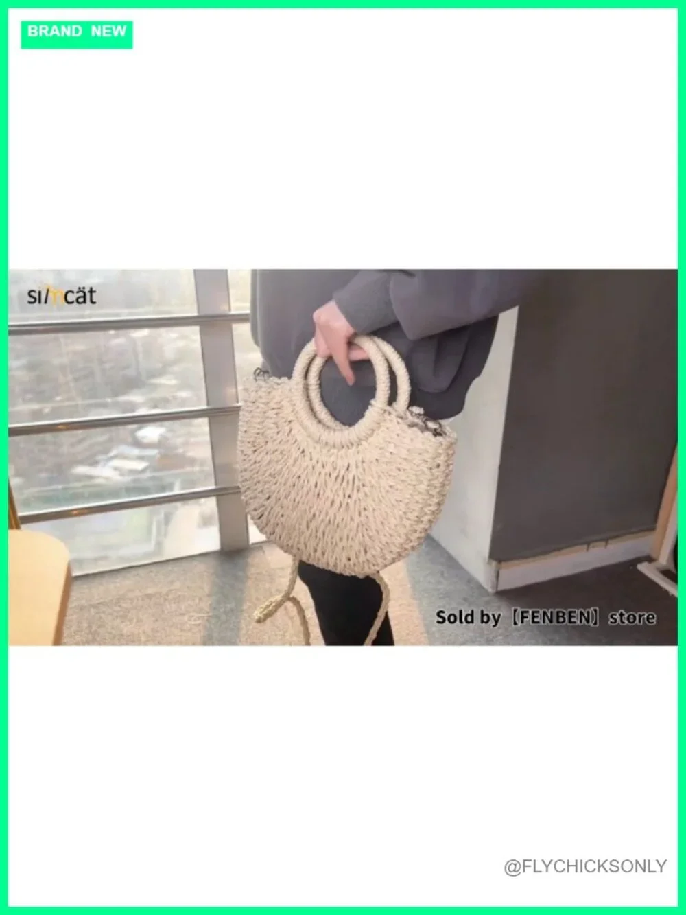Straw Hobo Shoulder Crossbody Handwoven Bag